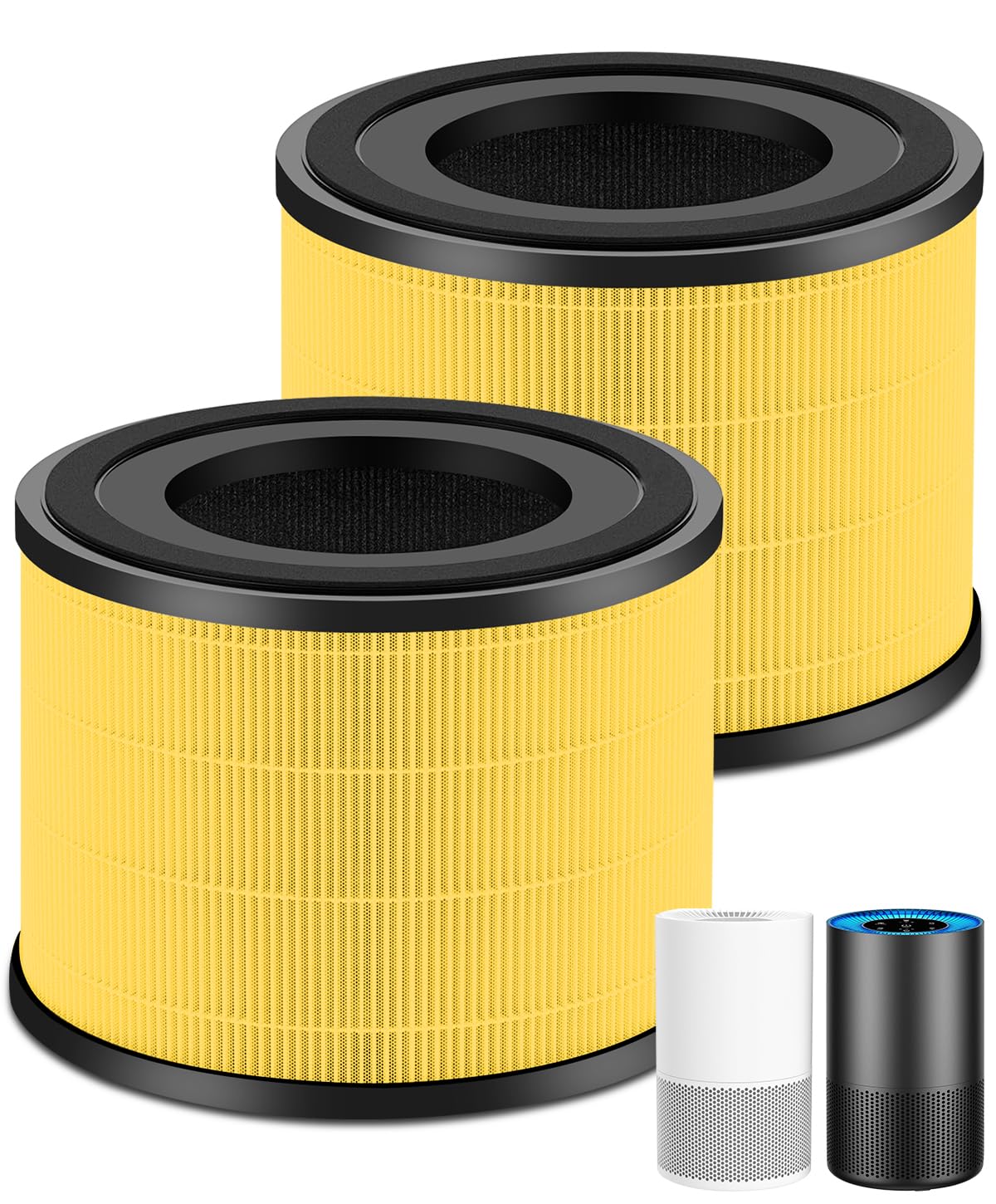 AP-S0610L Pet Care Replacement Filter Compatible with MOOKA AP-S0610L Air Purifier, 3-IN-1 Replacement Filter, Pre-filter & Activated Carbon filter for Pet Odors, 2 Pack