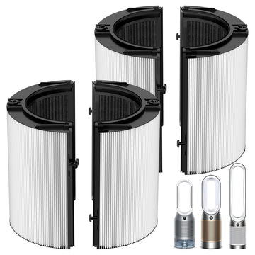 360 Combi Glass HEPA + Carbon Filter Replacement For Dyson TP10 HP10 HP09 TP09 HP07 TP07 TP06 HP06 HP04 TP04 PH04 PH03 PH02 PH01 DP04 TP7C TP4A TP4B TP11 HP11 PC1 Air Puri-fier, #965432-01, 2 Pack