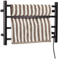 Heated Towel Rail Rails Towel Warmer Heated Towel Bar Electric Towel Rack Stainless Steel Electric Towel Warmer Wall Mounted Oil Rubbed Bronze Home Bathroom Accessories Towel Drye