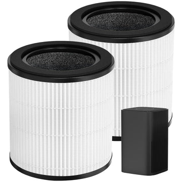 2 Pack APF-H13BV2 Replacement filter for MaxLite AP215SF3B Air Purifier, 3 in 1, H13 True HEPA with Activated Carbon Filter and Pre-Filter, Model APF-H13BV2