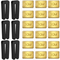 24Pcs Ceiling Fan Balancing Kit, 6 Sets Fan Weights Balance Kit Including 6pcs Fan Balancing Clips and 18pcs Metal Self-Adhesive 3G Weight, Ceiling Fans Balancers, Wobble Reduction, Noise Reduction