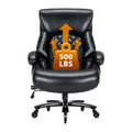 Big and Tall Office Chair for Heavy People, 500lbs High Back Extra Wide Heavy Duty Executive Office Chair Comfortable for Home Office, Large
