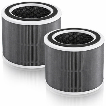 2 Pack HPA125 HPA120 Replacement Filter Compatible with Honeywell HPA125 Air Filter 3-in-1 High-Efficiency Filter with Activated Carbon and Pre-Filter for Pet Dander for Home Large Room
