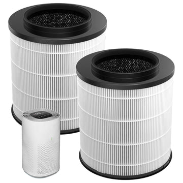 12030 Replacement Filter, Compatible with Clorox Medium Room HEPA Air Purifier 11030 & 11031, 1,000 Sq. Ft. Capacity, 3-in-1 HEPA Filter for Dust, Pet Dander, Pollen, #12030, 2-Pack