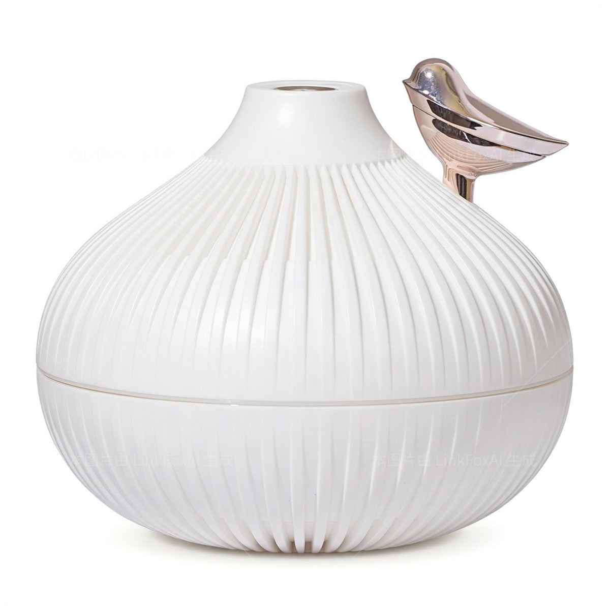 Portable Small Onion Humidifier, 300ml Desktop Mini Humidifier with 3-Color Warm Night Light, for Bedroom Home Office Travel