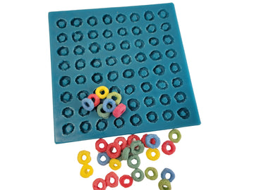 Fruit Rings Cereal Silicone Mold with 64 cavities for Wax Melts, Resin, Soap