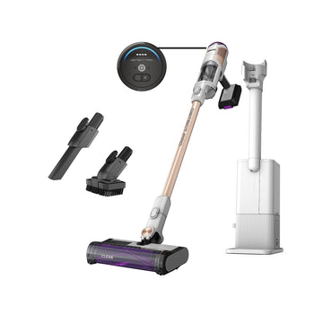 Shark IW3511 Detect Pro Auto-Empty System, Cordless Vacuum with HEPA, QuadClean Multi-Surface Brushroll, 60-Minute Runtime, Includes 8" Crevice Tool & Pet Multi-Tool, White/Beats Brass (Renewed)
