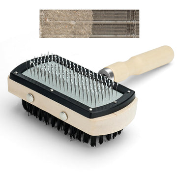 Air Conditioner Coil Cleaning Brush - Double Sided HVAC Brush AC Coil Cleaner Brush for Evaporator & Condenser Fins, Heavy Duty Flexible Design for AC Units, Refrigerators & Heat Pumps
