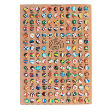 Country Flag Push Pins for Wood World Map