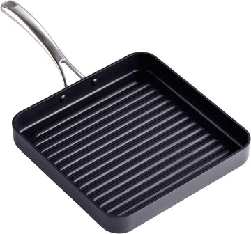 Cooks Standard 11-Inch Square Nonstick Grill Pan for Stovetop