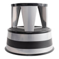 Cramer Kik Step Steel Step Stool - Two Step Stool, Holds 350 Lbs (silvertone)