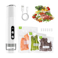 Compact Vacuum Sealer for Food, Cordless Handheld Vacuum Sealer Machine with 30 Reusable Bags, 1800mAh Rechargeable Portable Food Saver for Sous Vide, Meal Prep, Meat & Vegetables