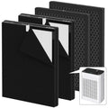 MK-AP01 Replacement Filter Compatible with TER Air MK-AP01 Air Purifier, Double-Sided Filters for Home Large Room up to 3000sq.ft, H13 True HEPA and Activated Carbon Filter, 4 Pack