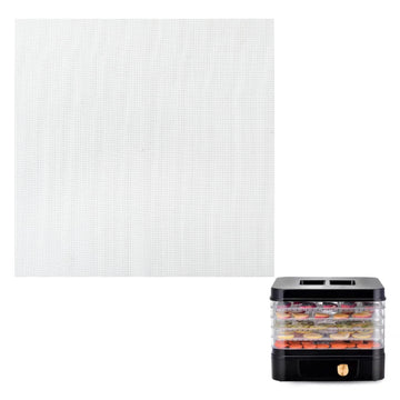 Silicone Dehydrator Sheets, 13-Inch, 10 Pack Mesh mats for dehydrator trays | Food-grade, Non-stick, Reusable, BPA-free and dishwasher safe, Cuttable, Easy cleaning, Fine mesh