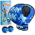 Ayeboovi Water Baseball Gloves Bouncing Ball Set for Pool Toys Lake Beach Games,2 Baseball Style Glove for Catch Skipping Ball, Birthday Gift for Boy Girl Kid Age 8-12 & Adult Teen, Blue