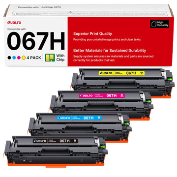 067H Toner Cartridge Set - High Yield Replacement for Canon 067 067H, for Canon MF654Cdw Toner Cartridges, for Color ImageCLASS MF656Cdw MF654Cdw LBP632Cdw LBP633Cdw MF653Cdw Printer Ink (4-Pack)