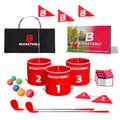 bucketgolf Original Game 3-Hole Travel Set – #1 Backyard Golf Game for Adults. Ideal for Yard, Beach, Park, Camping, and Outdoor Fun. (2 Right-Hand Clubs)