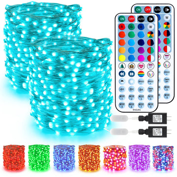 BrizLabs Color Changing Fairy Lights, 66 ft 200 LED for Christmas Halloween