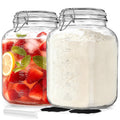 1 Gallon Glass Jars, Large Glass Storage Containers with Lids, Mason Jar