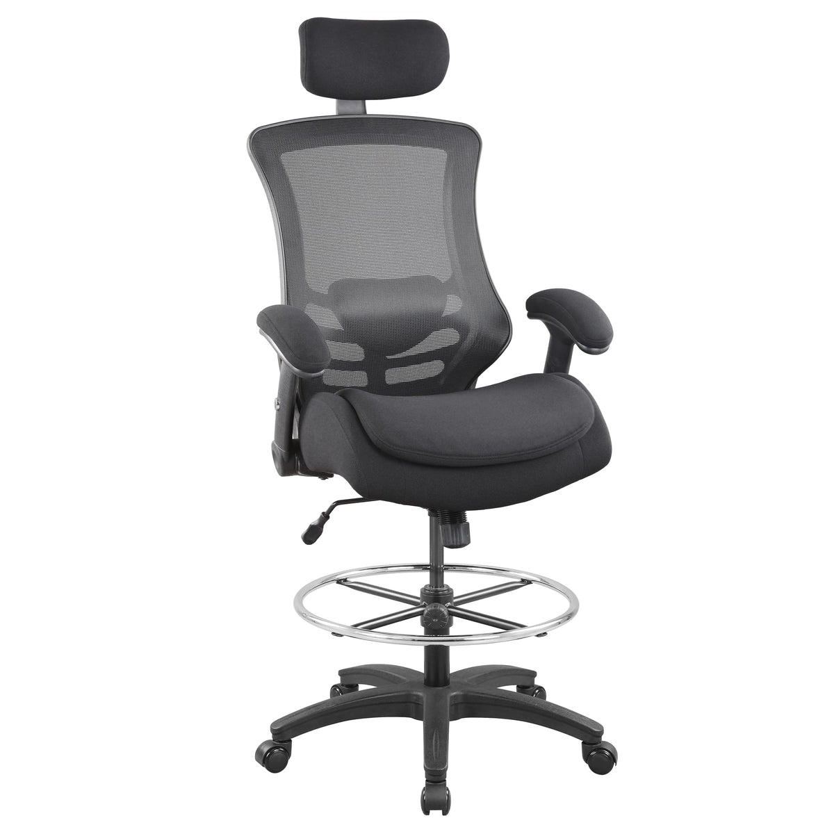 Boliss 400lbs Mesh Ergonomic Drafting Chair,tall Office Chair, Standing Desk Chair,height Adjustable Armrest and Flipped Arms, Adjustable