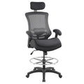 Boliss 400lbs Mesh Ergonomic Drafting Chair,tall Office Chair, Standing Desk Chair,height Adjustable Armrest and Flipped Arms, Adjustable