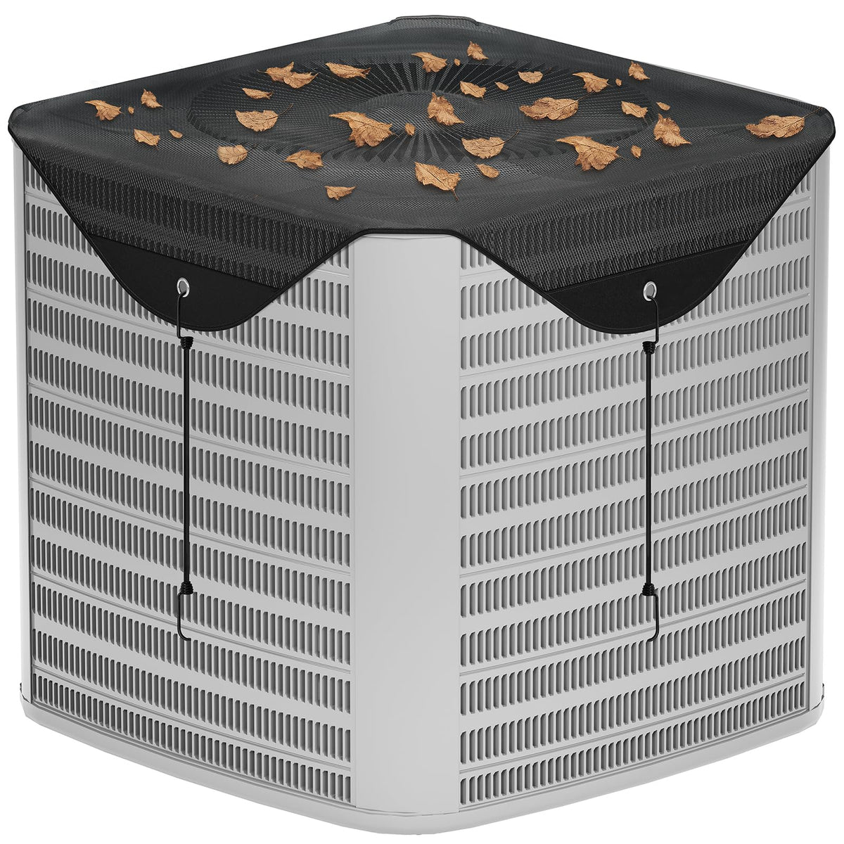 COSFLY Air Conditioner Covers for Outside Units, Mesh AC Cover Outdoor, Breathable Heavy Duty Top Protection, All Seasons, Storage Bag - 32 x 32 Inches