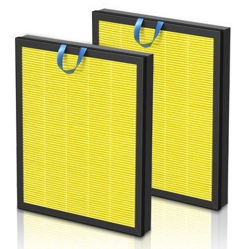Vital 200S Pet Care Replacement Filter for LEVOIT Vital 200S and Vital 200S-P Air Purifier, Efficient Particulate Activated Carbon Filter, Vital 200S-RF-PA, 2 Pack, Yellow