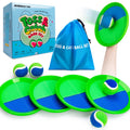 Toss and Catch Ball Game Set, Upgraded Sticky Paddle Ball Set for Kids & Toddlers, Sturdy & Water-Resistant Outdoor Backyard Beach Pool Toy, Birthday Gift for Boys Girls Ages 3-12