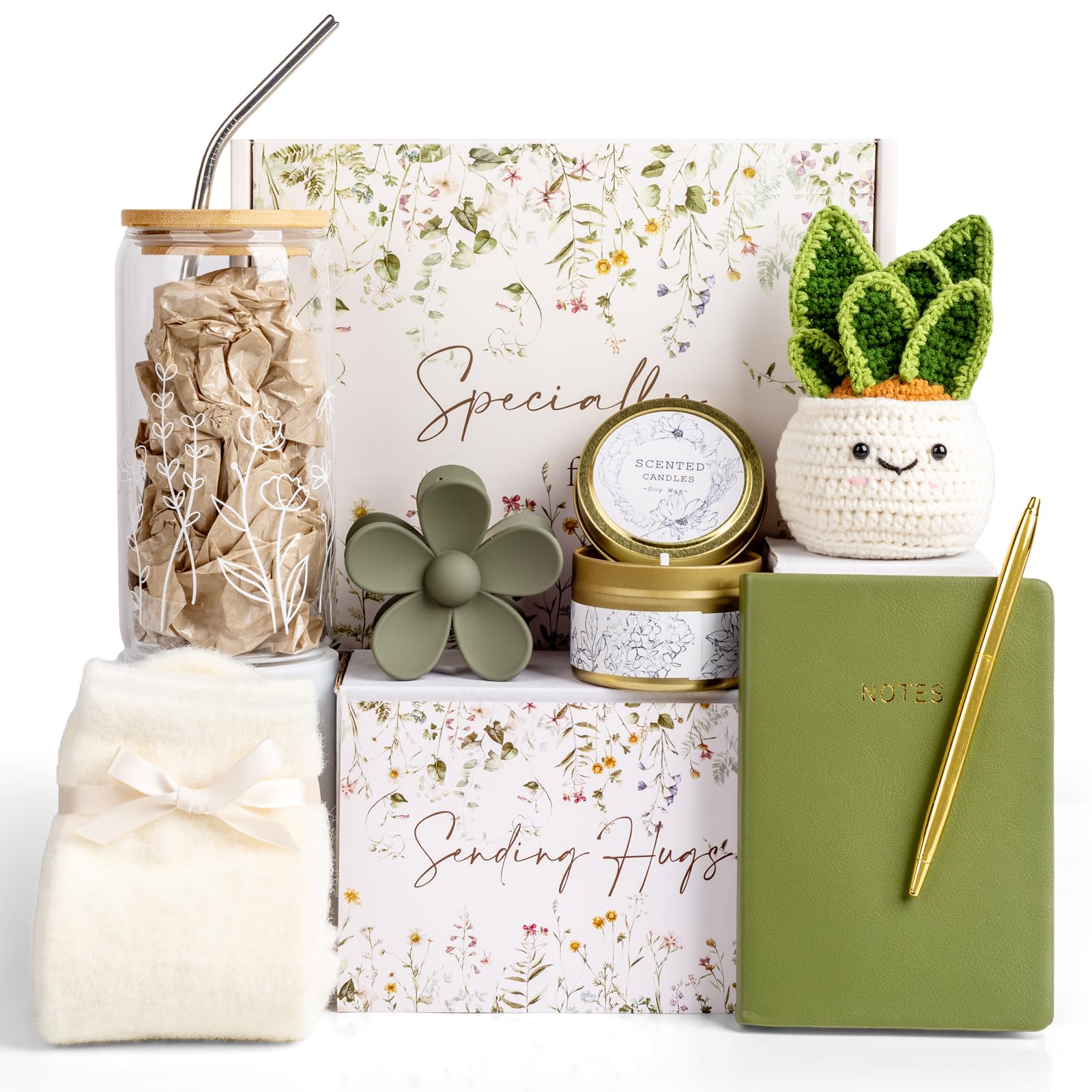 Get Well Care Package for Women - Feel Better Soon Basket, Sympathy and Thinking of You Gifts After Surgery Recovery