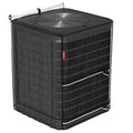 LXKCKJ Full Mesh Top Air Conditioner Cover for Outside Units- 2 in 1 Central Air conditioner Cover with 420D Waterproof Fabric and Textilene, Outdoor AC Covers Defender (Black-36x36x40)
