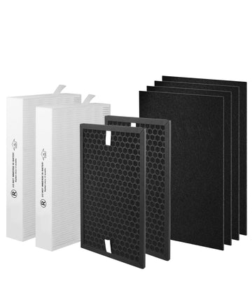 HPA5100B Replacement Filter Compatible with Honeywell Air Purifiers HPA5100 HPA5150 HPA3100, 2 R HEPA(H13), 2 S Carbon and 4 A Pre-Filters, Part# HRF-R1 HRFSC1 HRF-ARVP100 HRF-A100