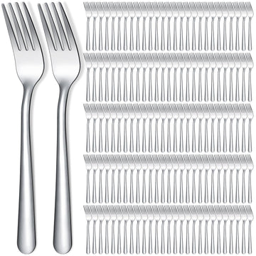 Syhood 300 Pcs Stainless Steel Dinner Forks Set 8 Inch Bulk Metal Forks