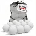Liberty Imports 12 PCS Toddler & Little Kids Replacement T Ball Baseball Balls - Jumbo Plastic T-Balls with Mesh Bag, 3.5-inch Oversized Tballs for Totsports T-Ball Set, Softball, Training