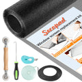 Secopad Window Screen Repair Kit, 39" x 78" Screen Door Mesh Replacement Kit, Durable Fiberglass Roll with Tools for Windows Doors Patio and Porch Replacement, Black