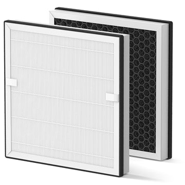 2 Pack AP2410 Replacement Filter Compatible with DBFIT AP2410 Air Purifier, 2-in-1 HEPA 13 with Activated Carbon Filter