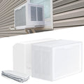 Air Conditioner Covers for Outside Window Units: Mesh Cover for Midea U Shaped AC 8000BTU 10000BTU 12000BTU, Waterproof Breathable PVC AC Cover, Anti-Leaf, Easy Air Flow, 20"x12.2"x13.4", White