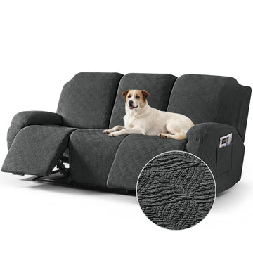 Timeles Couch Covers Washable, Stretch Sofa Slipcovers, Dark Gray