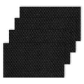 6.3” x 4.3” x 3/16” Activated Carbon Filter Compatible with Windmill Window Air Conditioner, Filters Smoke, Pollen, Dust et., 4 Pack