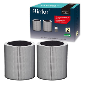 C610 Replacement Filter Z, Made in Taiwan, Compatible with Winix C610 Air Purifier, 1712-0121-00, 3-in-1 H13 True HEPA with Activated Carbon and Pre-Filter, 2-Pack