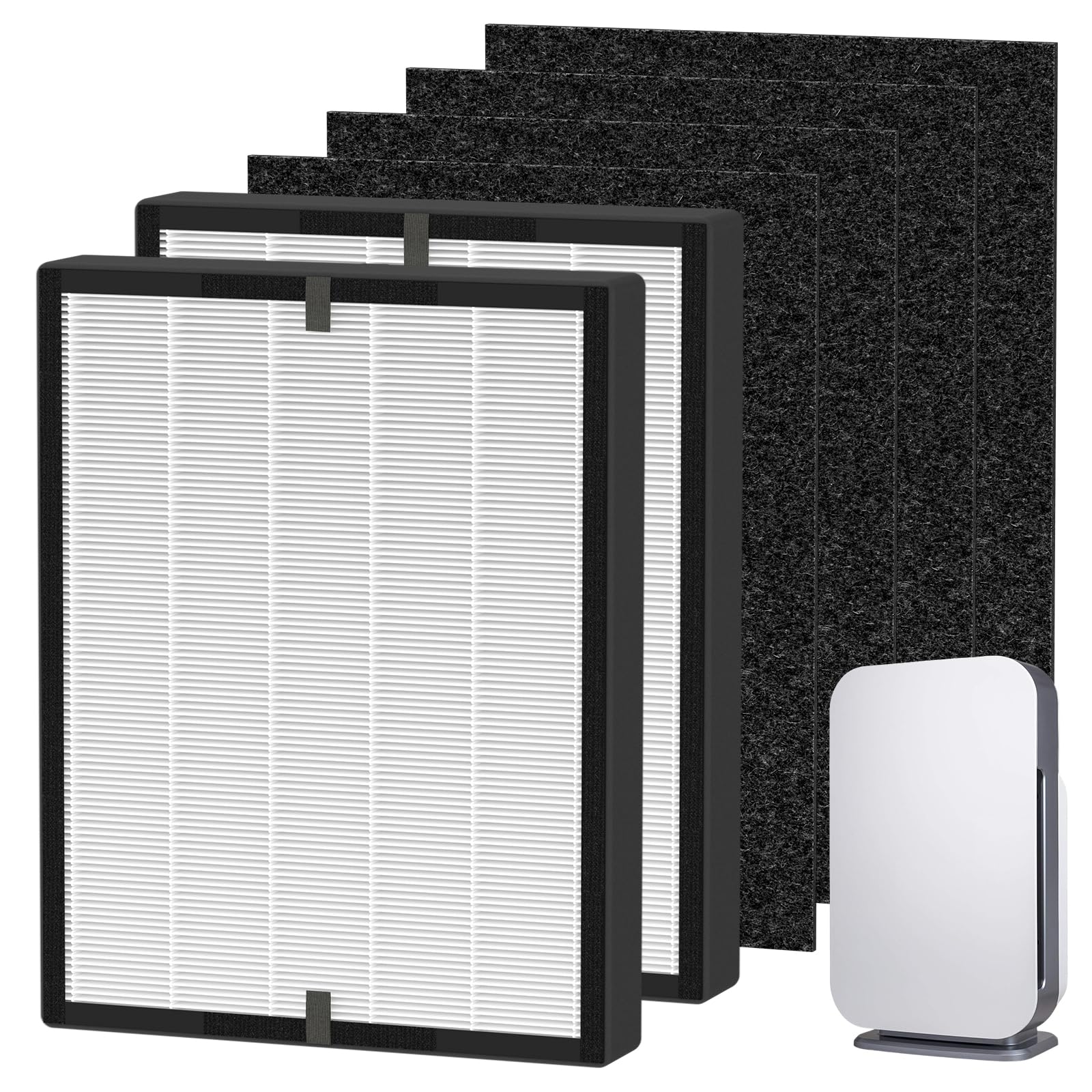 2 Pack 45i Filter Replacement Fit for Alen BreatheSmart 45i / Flex Air Purifier H13 True HEPA Filter for Alen Breathesmart 45i Filter 2 H13 HEPA Filters + 4 Pre-Filters B4-Pure / Fl40