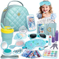 Hohosunlar Play Purse for Little Girl Gift, Toddler Purse with Accessories - Fake Makeup, Princess Elsa Toys, Handbag, Wallet, Phone, Keys, Water Bottle, Frozen Birthday Gift for Girl Age 3 4 5 6 7 8