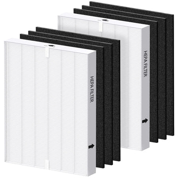 AP-1512HH Filter Replacement Set for Coway Airmega AP-1512HH and Airmega 200M Air Purifiers, 2 HEPA Filter and 6 Carbon Pre-Filters, Compared to Part # 3304899