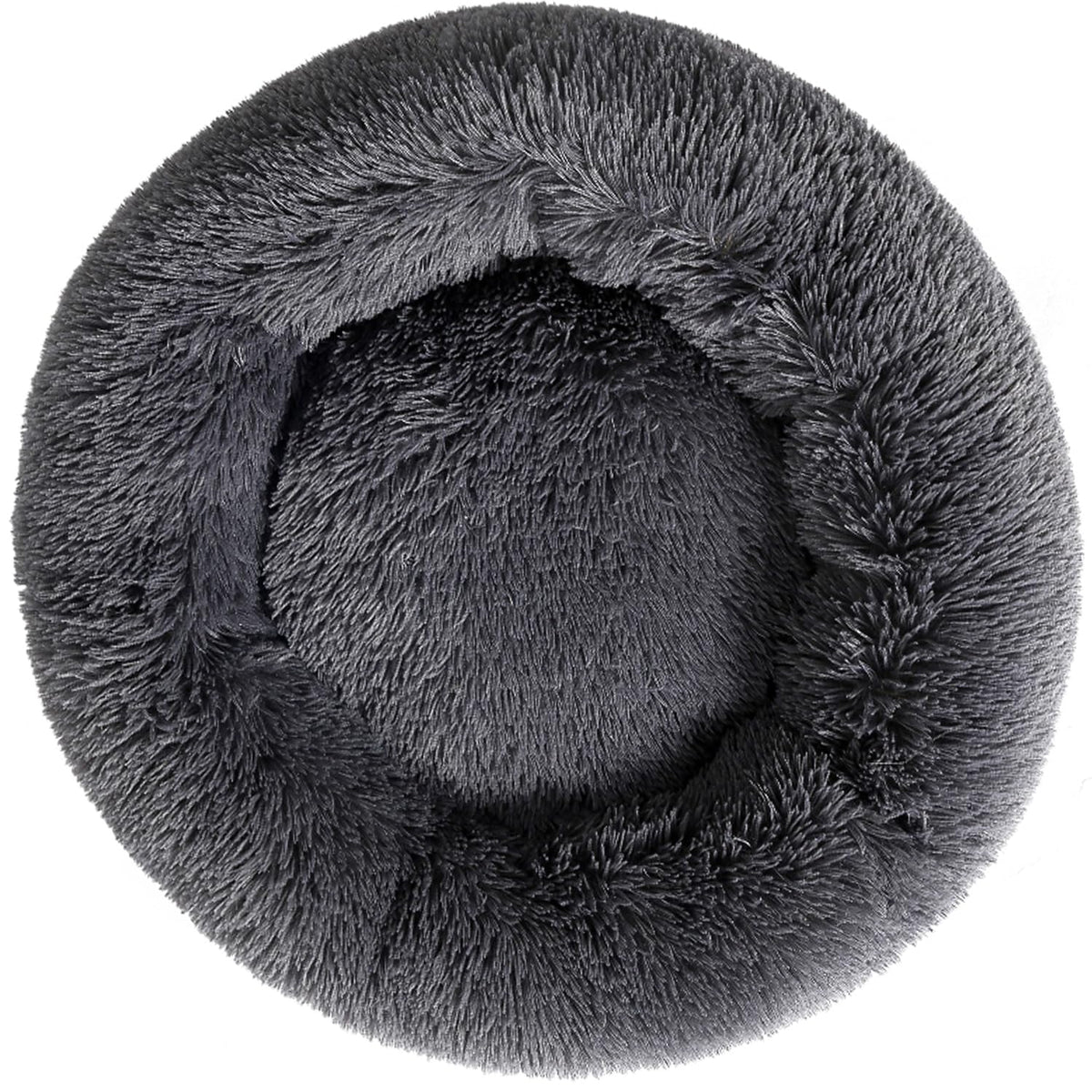 Cat Bed Plush Donut Dog Bed Fluffy Calming Pet Bed Dog Round Bed Cat Round Bed Warm Kitten Nest Rabbit Cave Kitten Bed Ideal for Small 3KG Pet