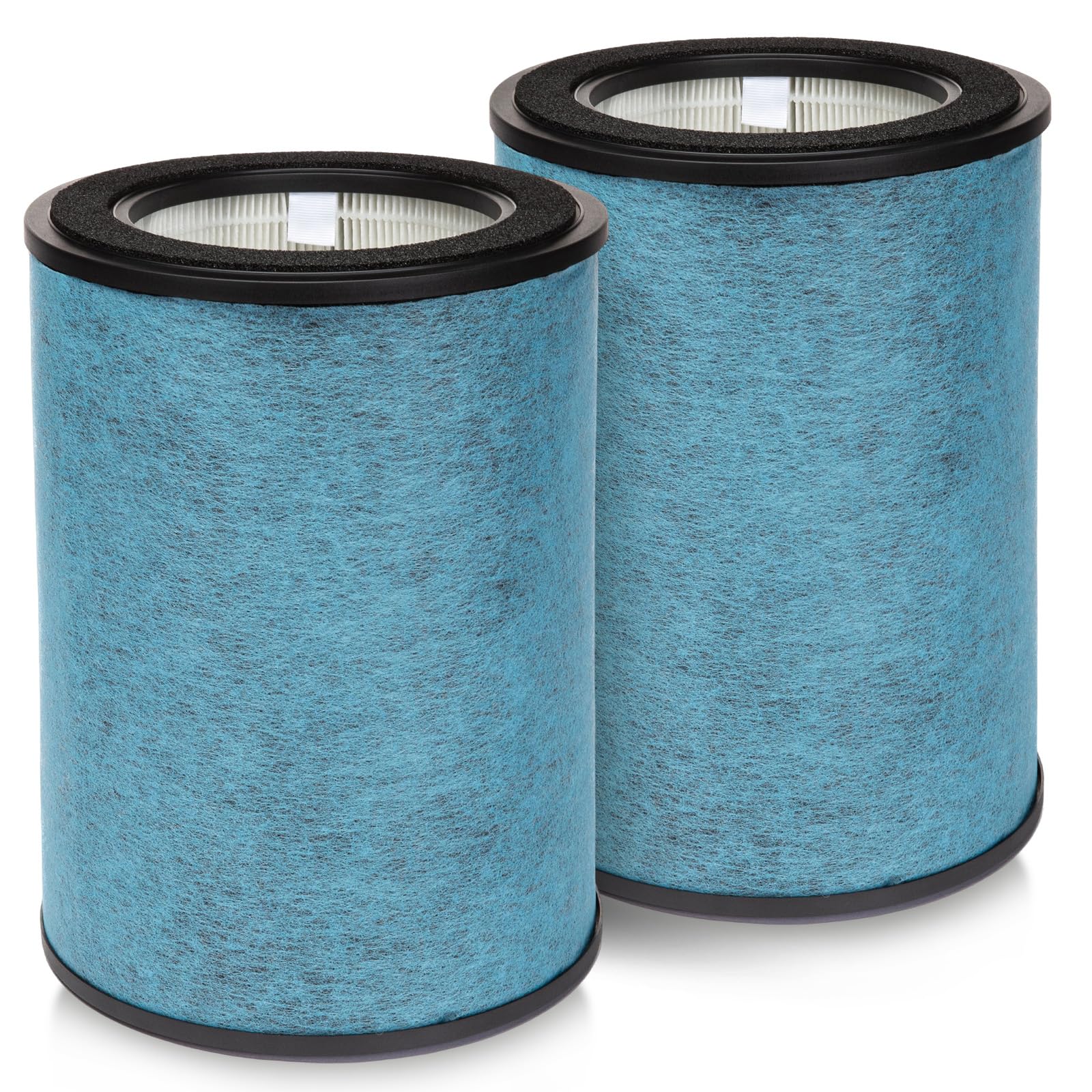 HP302 HP301 Replacement Filter Compatible with Shark HP300 Series Never-Change Air Purifier, 2 Pack Filter for HP301, HP201, HP202, HC232 Series, HC501 Series Air Purifiers