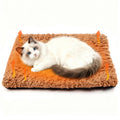 PatiencET Self Warming Cat Bed for Indoor Cats 14'' x 20'' - Cozy Fleece Heating Pad, Non-Electric Thermal Mat for Small Pets, Washable Soft Cushion for Winter Comfort and Warmth Khaki