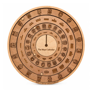 Maya Calendar – Wooden Cholq’ij and Haab’ Replica for Learning and Display