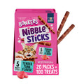 Bonkers Nibble Sticks Tuna Flavour Soft & Meaty Tender Treats for Cats, 5 Sticks (Pack of 20)