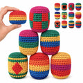 Yueur 6 Pack Hacky Sack Footbag Sacks Set, Premium Hacky Ball and Foot Bag for Kids Ages 8+ and Adults, Classic Kick Bags for Indoor Outdoor Sports Juggling and Agility Training
