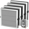 SAKEGDY 4-Pack JF180 Replacement Filter Compatible with JF180 Purifier, 4×Filters + 12×Aroma Pads