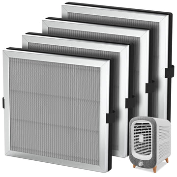 SAKEGDY 4-Pack JF180 Replacement Filter Compatible with JF180 Purifier, 4×Filters + 12×Aroma Pads